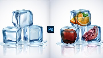Manipulation ICE CUBE & Orange In Adobe Photoshop