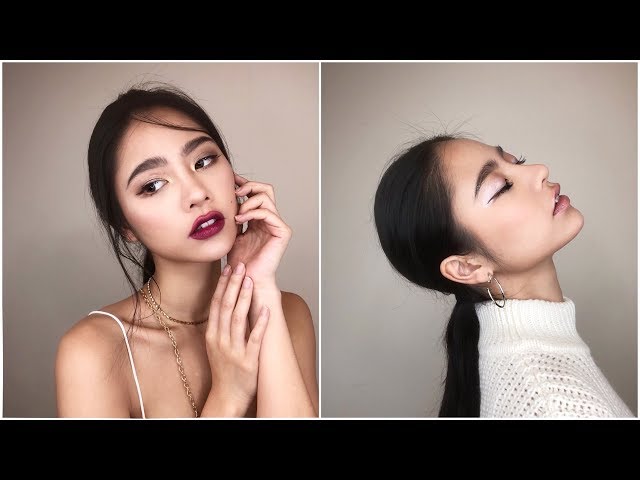 HOLIDAY GLAM LOOK | 聖誕放閃必備！2款極光妝容分享 | Jessica Lin feat.雅詩蘭黛唇膏