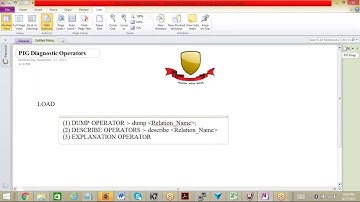 17  PIG Diagnostic Operators