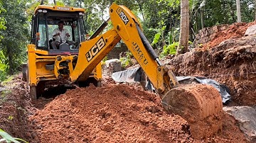 Jcb 3dx moving soil to make new path #jcb #jcbconstruction #jcbbackhoe #jcbcartoon #jcb5cx #jcbparts