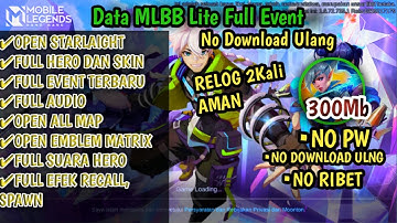 Data ML Lite Full Event Diamond Kuning 300Mb Patch 515 | ML Lite No Download Ulang Saat Relog