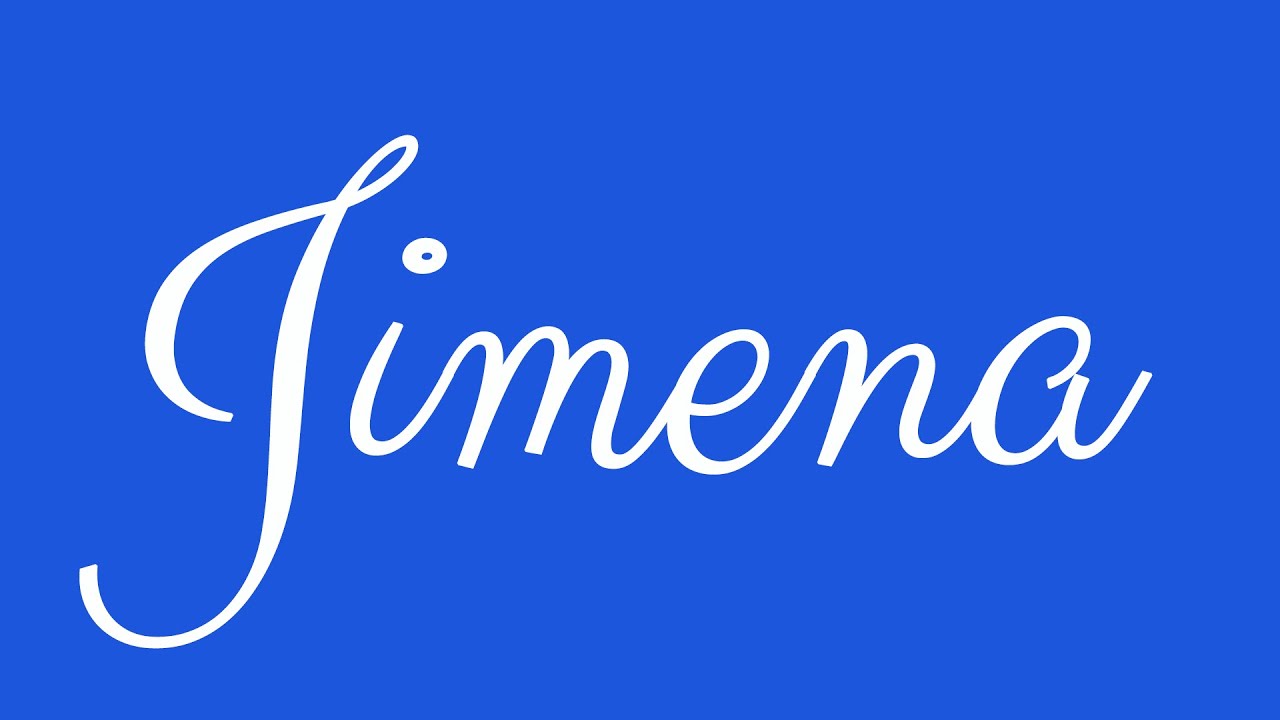 Learn How To Sign The Name Jimena Stylishly In Cursive Writing YouTube learn-how-to-sign-the-name-jimena-stylishly-in-cursive-writing-youtube