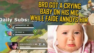 FAIDE Met a DAD with a CRYING BABY On His Mic and this HAPPENED / FAIDE NERDGE COMPILATION