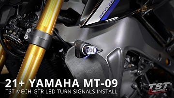 How to install Mech-GTR LED Turn Signals on a 2021+ Yamaha MT-09 by TST Industries