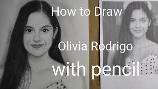 How To Draw Olivia Rodrigo With Pencil Timelapse