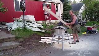 The economic way to making rough sawn trim. Wealth
