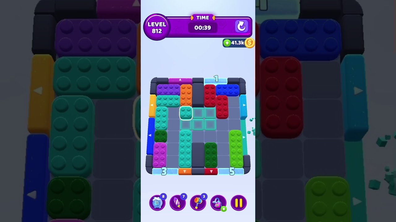 Color block jam Level 812 walkthrough 