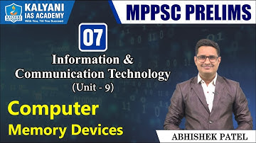 LEC 7 | Computer - Memory | Unit 9 | Information Technology | MPPSC Prelims
