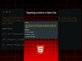 How do you open links in a new tab in HTML? #HTMLTips #WebDevQuiz #FrontendDev #devforall