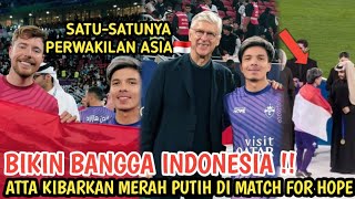 Proud! Atta Halilintar Waves the Indonesian Flag at the Match for Hope Event with Distinguished F...