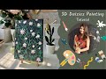 How I made these 3D daisies painting - Step by step guide