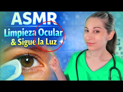 👁️ASMR Limpieza Ocular y Sigue la Luz | Doble relajación