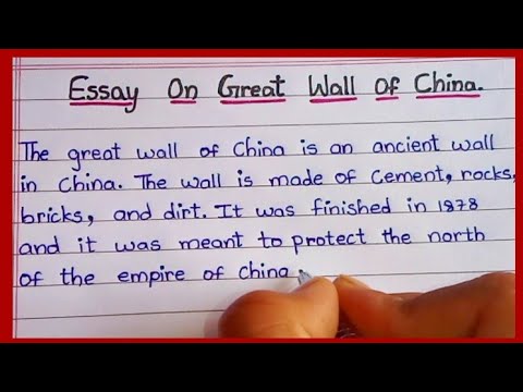 essay about great wall of china