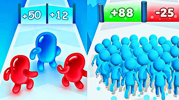 Join bolb clash 3D vs Count Master Android,iOS Gameplay Walkthrough Max Update New Mobile games