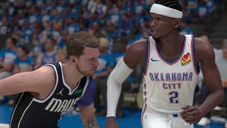 Oklahoma City Thunder vs Dallas Mavericks - NBA Playoffs 2024 Game 1 Full Highlights (NBA 2K24 Sim)