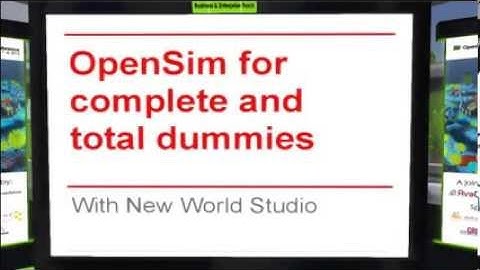 OSCC13 - New World Studio OpenSim Setup Tool for Dummies