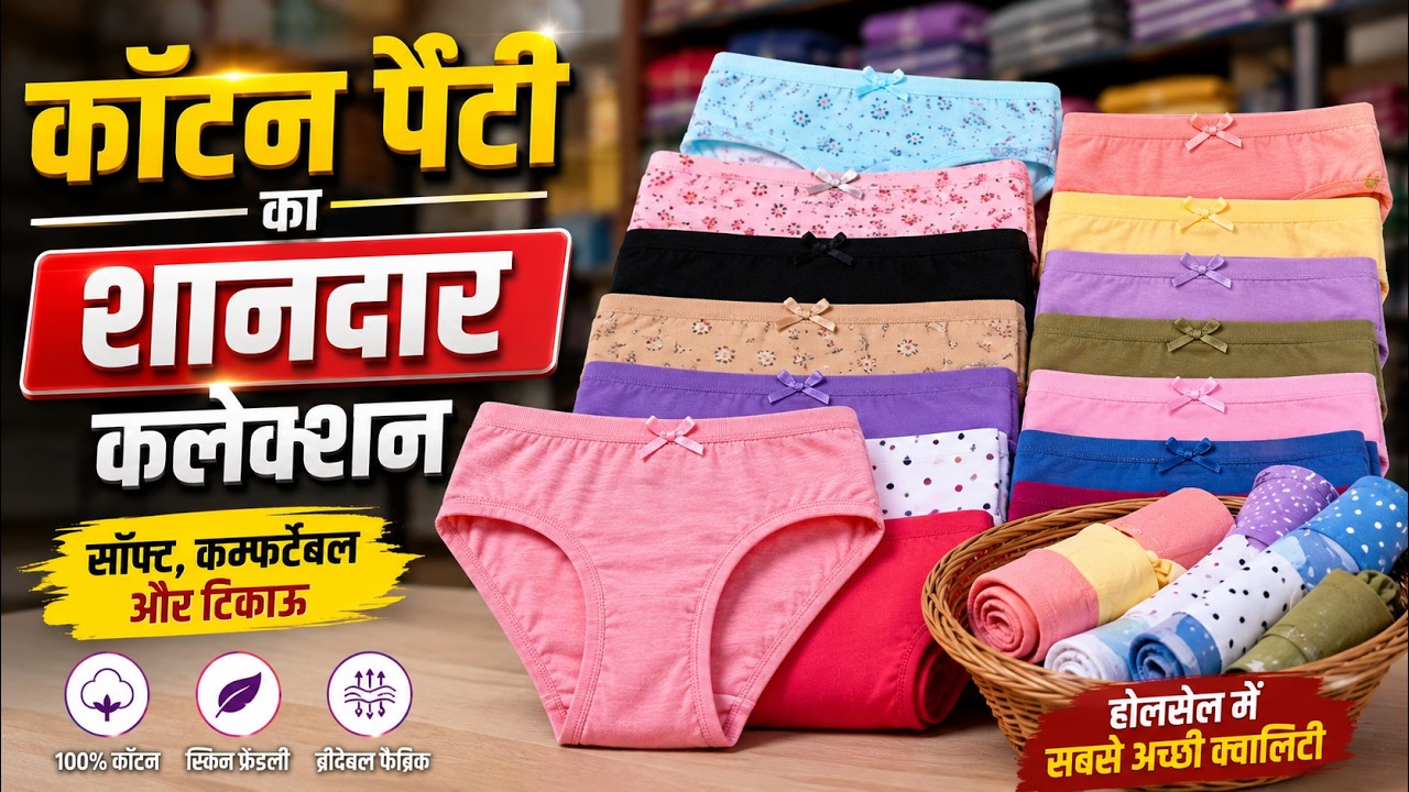 कॉटन पैंटी का शानदार कलेक्शन | डेली वियर के लिए आरामदायक वैरायटी video thumbnail