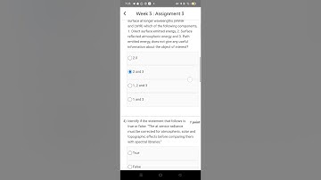 Remote sensing: principles and applications nptel week 3 assignment