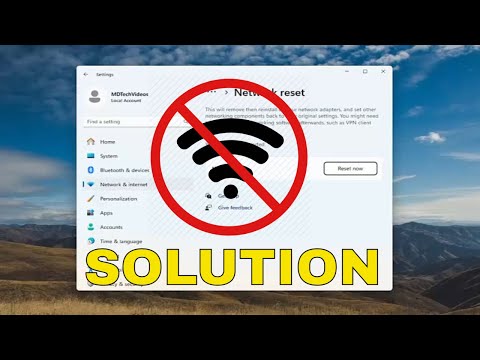 Fix WiFi Adapter Missing in Windows 1110 - Get Back Wireless Adapter Guide by MDTechVideos