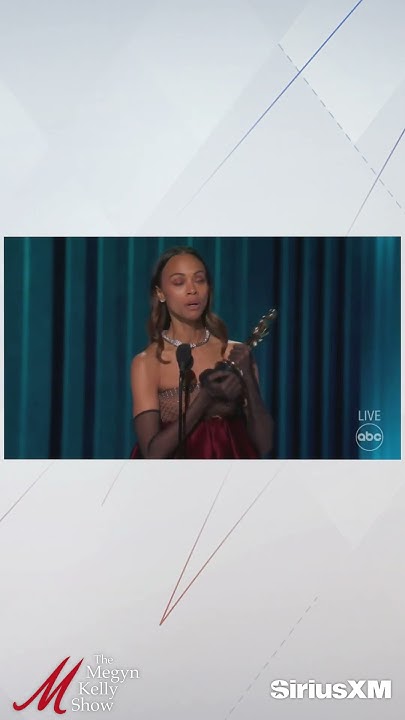 Watch Zoe Saldana Yell About "Mommy" and Immigrants During Her Oscars