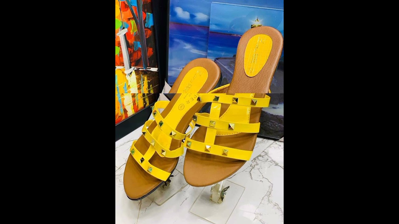 Stylish Flat Sandals Collection | Latest Beautiful Flat Sandals Designs | College Wear Sandals💛💜💙❤