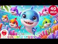 Baby Shark Ocean Adventure Songs for Kids 🦈🌊 | 40 Min Nursery Rhymes & Preschool Learning Fun