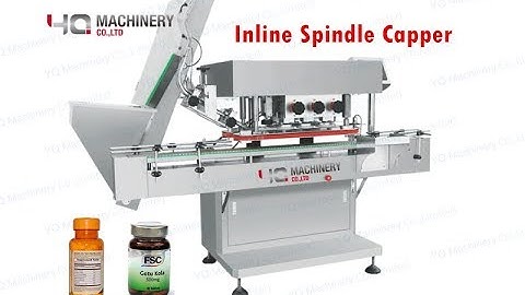 Spindle Capper for plastic pet bottle|inline cap screwing equipment