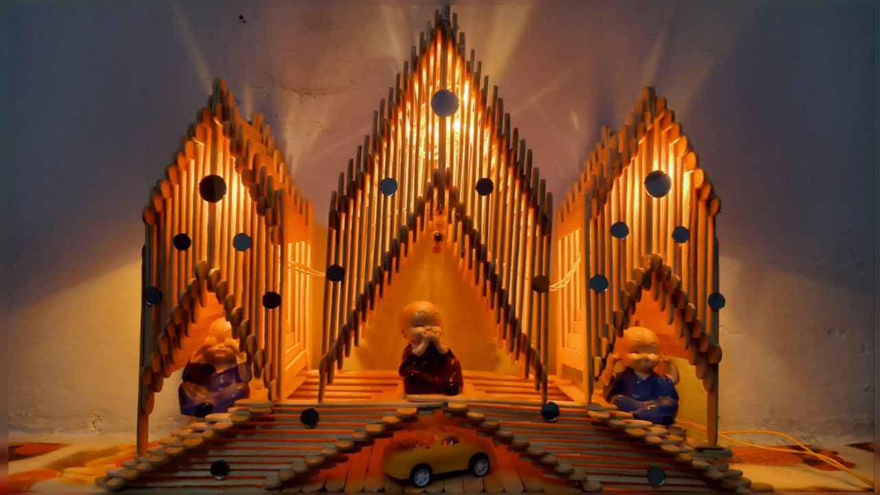 How to Make a Icecream Stick House Icecream Stick Easy Craft Idea