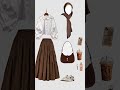 تنسيقات تنانير للمحجبات لايك اشتراك Shortvideo 2025 Outfit 
