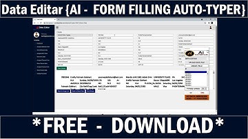 Data Editar Form Filling Auto Typer Software | Form Filling Auto Typer Software