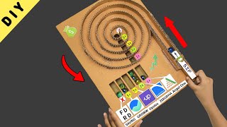 Marble ball round game , cardboard games