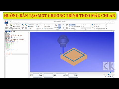 Cimco Edit - Hướng dẫn tạo 1 chương trình theo mẫu chuẩn