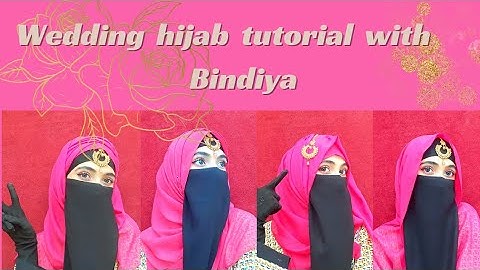 easy and elegant wedding hijab tutorial with bindiya || wedding hijab tutorial || by hannah shah