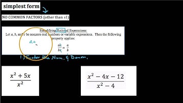 HA2 9.4.1,  Simplest form of rational expressions