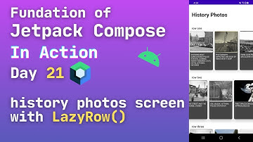 jetpack compose lazy row | android compose lazy row | lazyrow jetpack compose example | day21