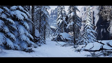 Unreal Engine 4  Winter flythrough