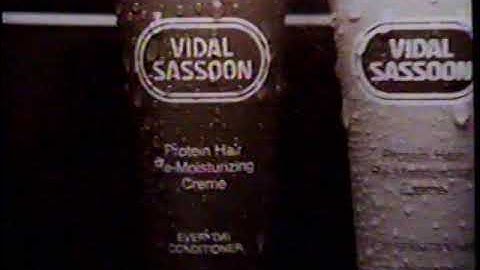 1984 Vidal Sassoon Protein Hair Products "Strong healthy looking hair" TV Commercial