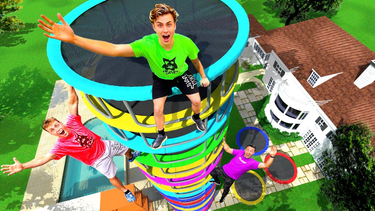 7 Trampoline Towers That Broke WORLD RECORDS!! YouTube