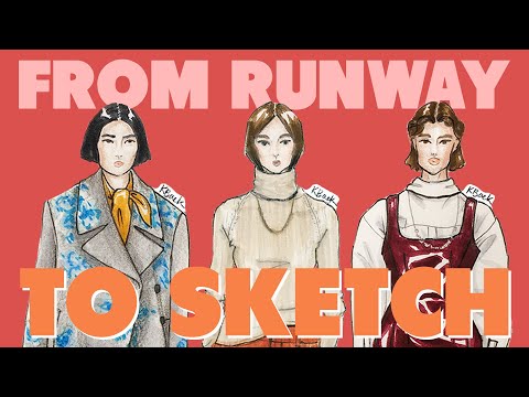 I drew fashion illustrations. (Tod's autumn/winter collection)