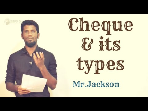 Cheque & its
