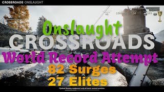 COD Black Ops Cold War | High Round WR Attempt | Zombies | Onslaught | Crossroads (3rd place 82)