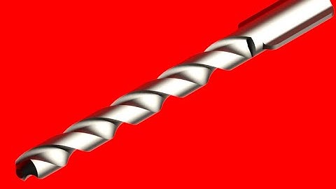 How to make twist drill bit in autocad