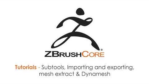 ZbrushCore tutorial 5 - Subtools, Importing, Exporting, Mesh Extract and Dynamesh