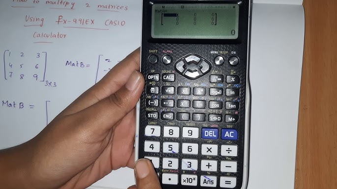 How to find the inverse of a matrix using Casio fx-991EX 