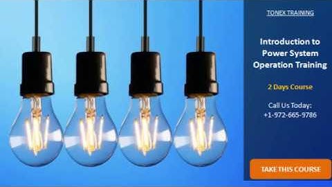 Introduction to Power System Operation Training