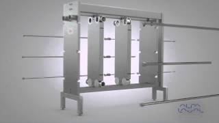 Alfa Laval Multi Section Hygienic Gasketed Plate Heat Exchanger Alfa Laval Multi Section Hygienic Gasketed Plate Heat Exchanger
