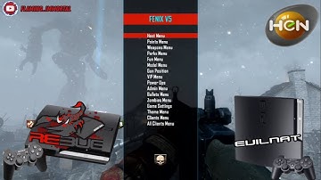 PS3 BO2 Zombies FENIX V5 Mod Menu