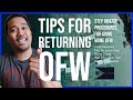 TIPS FOR RETURNING OFW - Step by Step Procedures for Going Home Filipinos