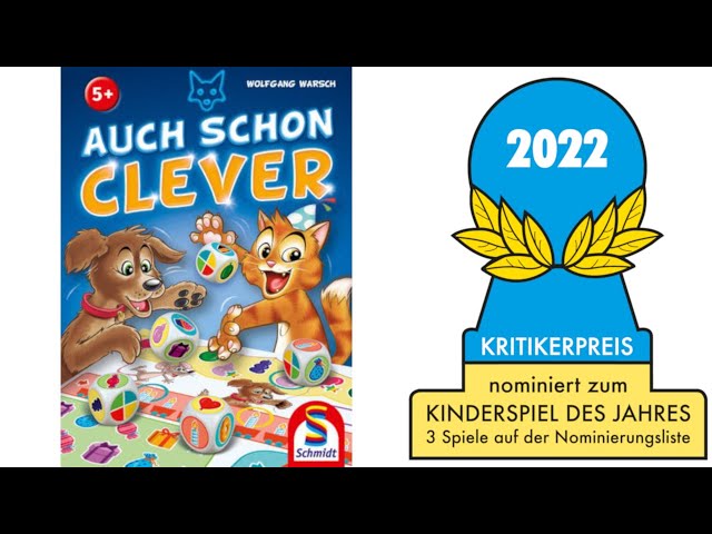 Nominated for Kinderspiel des Jahres 2022: Auch schon clever