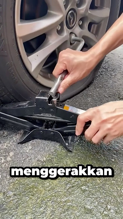 cara jenius ganti ban mobil 🤯